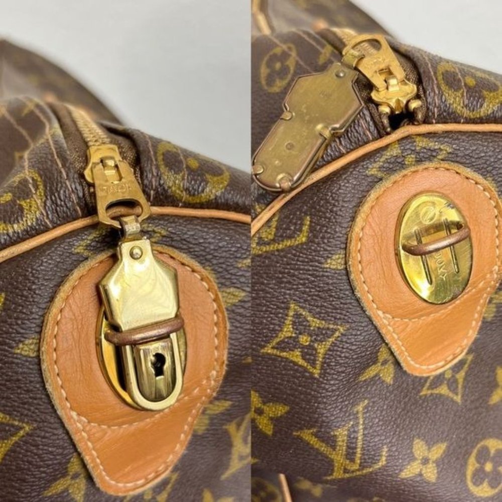 LV Louis Vuitton VTG Keepall 50 Carry On Luggage Bag Talon Clip Slide Lock - Picture 4 of 15